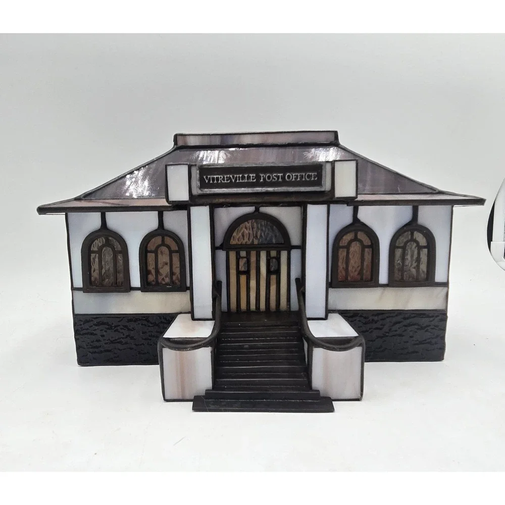 Forma Vitrum Vitreville Post‎ Office Stained Glass House Bill Job 1993 Box COA